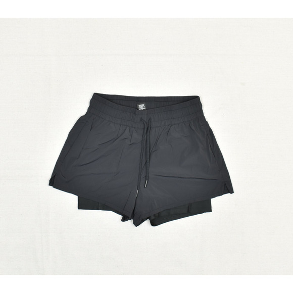 Spyder Women's Sweat Shorts Lined Drawstring Polyester Black Size S Active - Picture 1 of 8